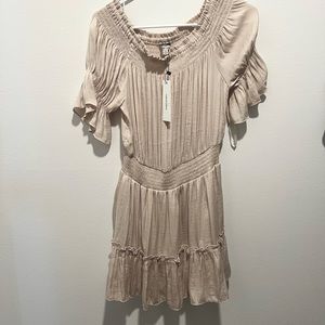 Naked Zebra Off Shoulder Dress